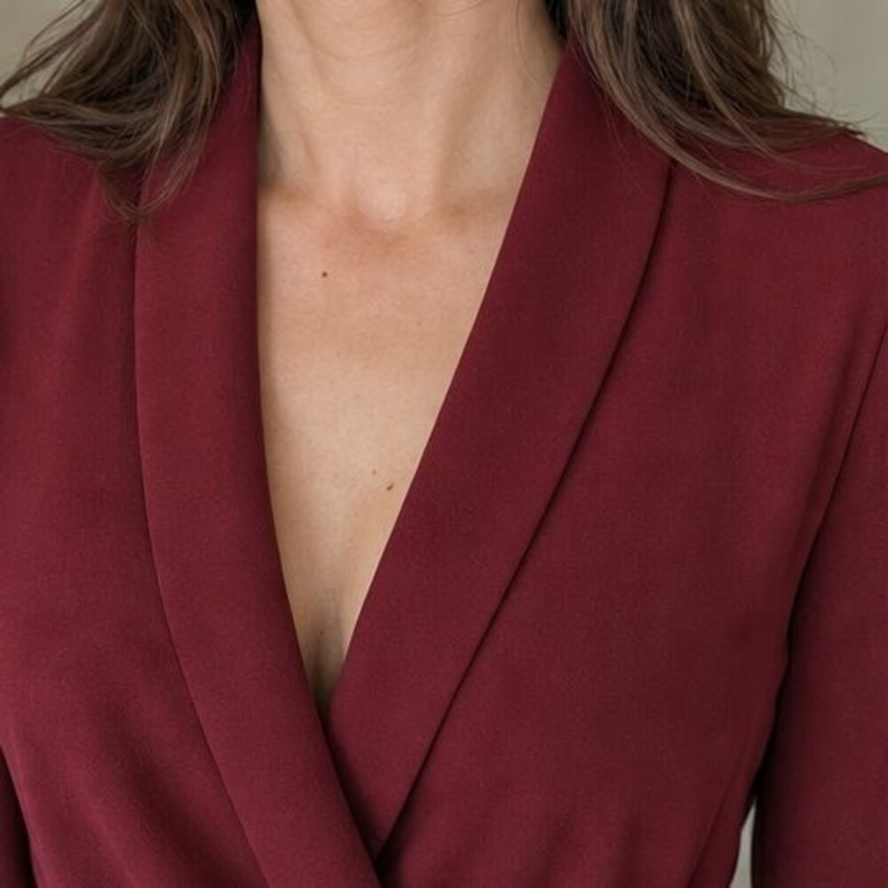 Blue Button Blouse - Picture 4 of 6